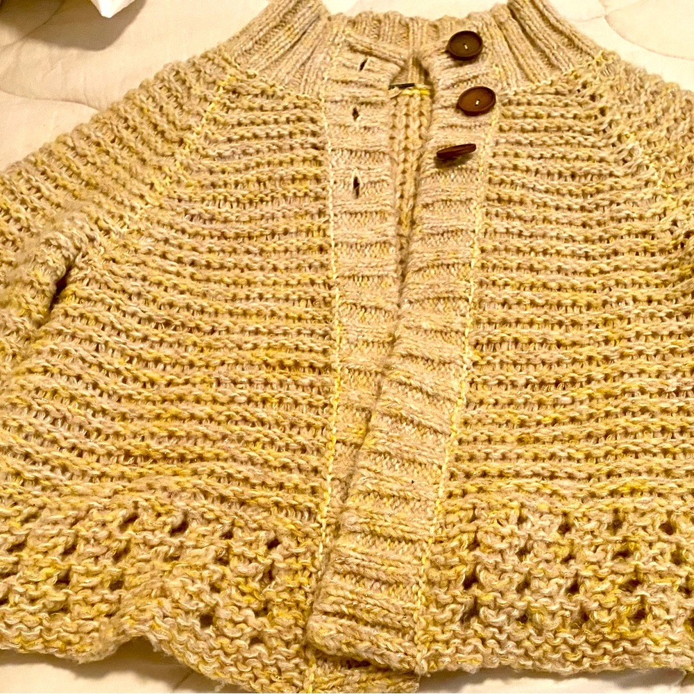 Free people hand woven cardigan